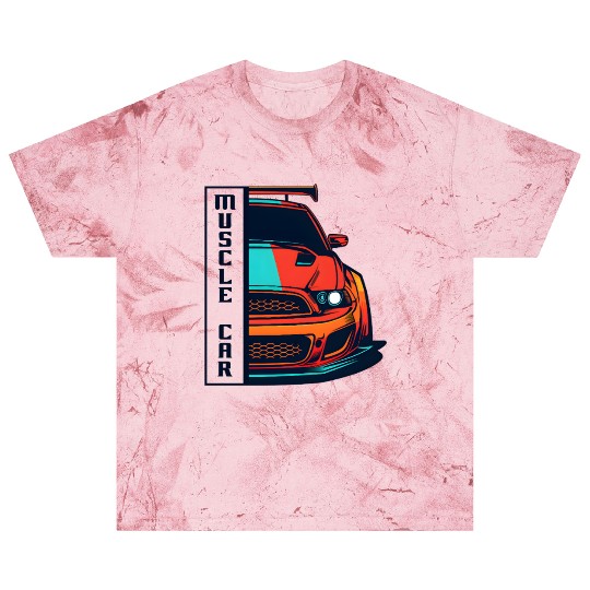 Muscle Car US Blast T Shirts Modern Muscle Car Man Children