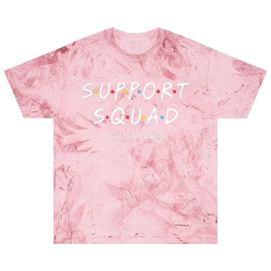 Support Squad Neon Typography Design Blast T Shirts