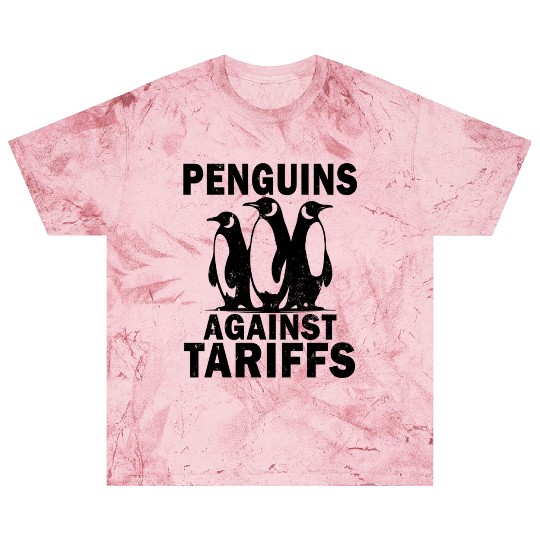 Penguins Against Tariffs Funny Political Meme Blast T Shirts