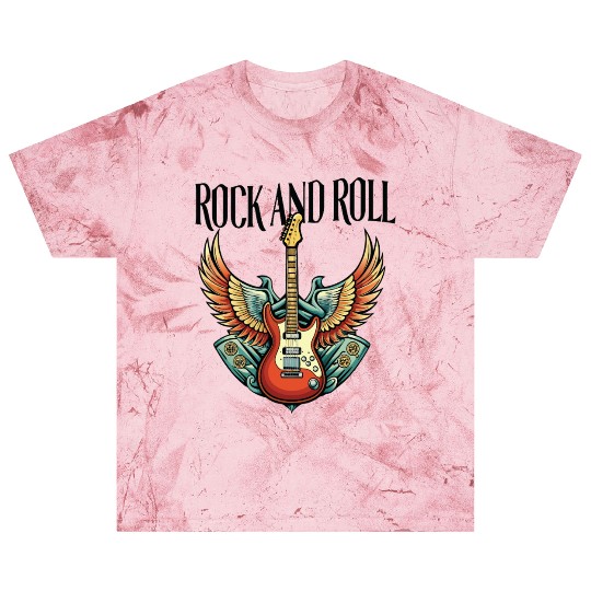 Vintage Retro 80s Rock Roll Music Guitar Wing Blast T Shirts