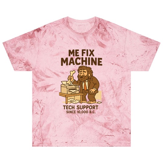 Office Tech Support Caveman Joke Daily Work Humor Blast T Shirts