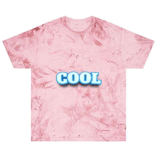 COOL Ice Blue Bold Text Blast T Shirts