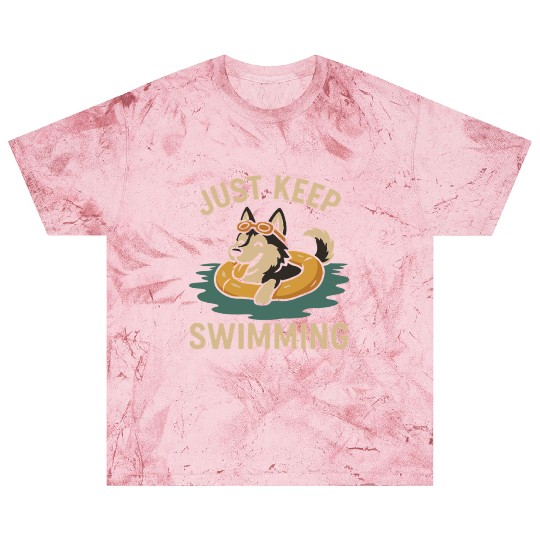 Just Keep Swimming – Husky Summer Vibes Blast T Shirts