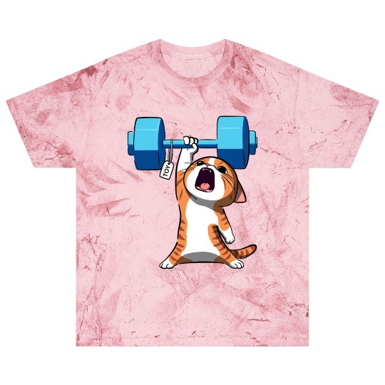 Workout Strength! Tiny Warrior Cat Huge Muscles. Blast T Shirts