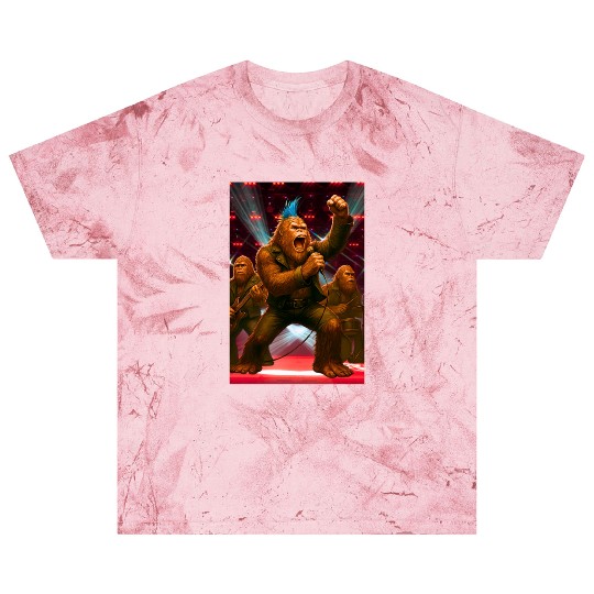 Bigfoot Punk Rock Band Rocking the House Blast T Shirts