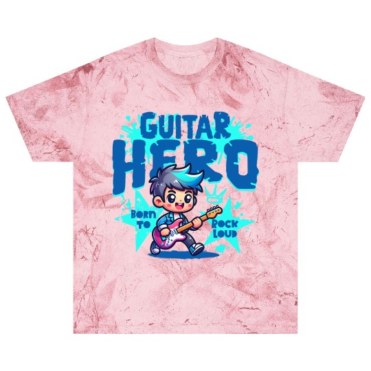 Guitar Hero Kid – Cute Rock Star Cartoon Blast T Shirts | Bor