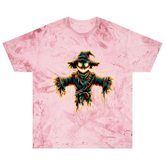 Neon Scarecrow – Haunted Harvest Glow Blast T Shirts