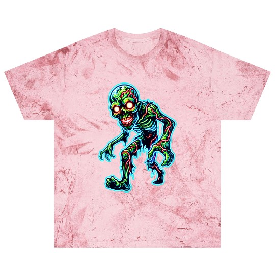 Glowing Zombie Crawler – Toxic Neon Horror Blast T Shirts