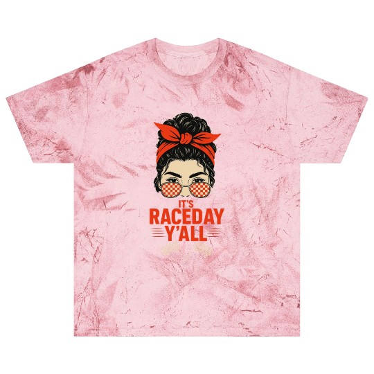 Retro Race Day Vibes for Women with Sunglasses Blast T Shirts