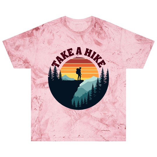 Take A Hike - Vintage Sunset Mountain Silhouette Blast T Shirts