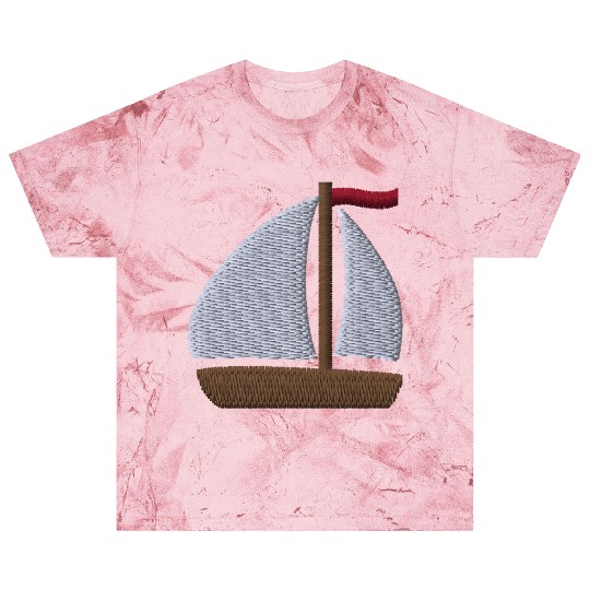 Sailboat embroidered Blast T Shirts