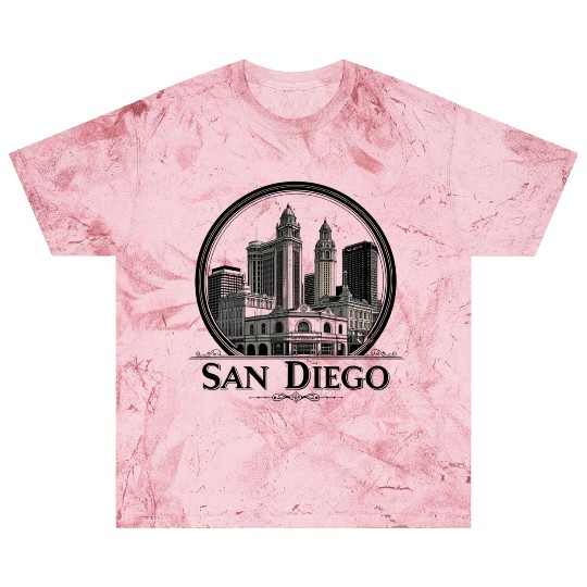san diego california skyline_modern cityscape art Blast T Shirts
