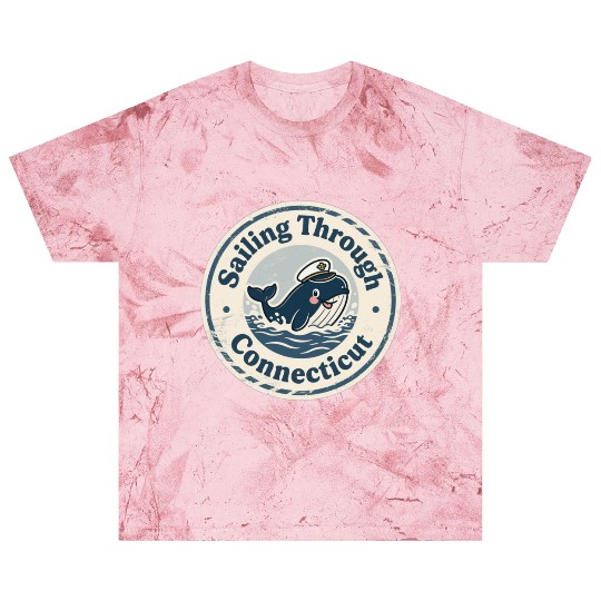 Connecticut Whale Captain Design Blast T Shirts