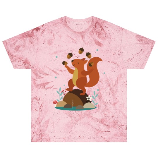 Juggling Squirrel - Funny Forest Scene Blast T Shirts
