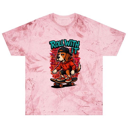 Street Style Beagle Skateboarding Graffiti Art Blast T Shirts