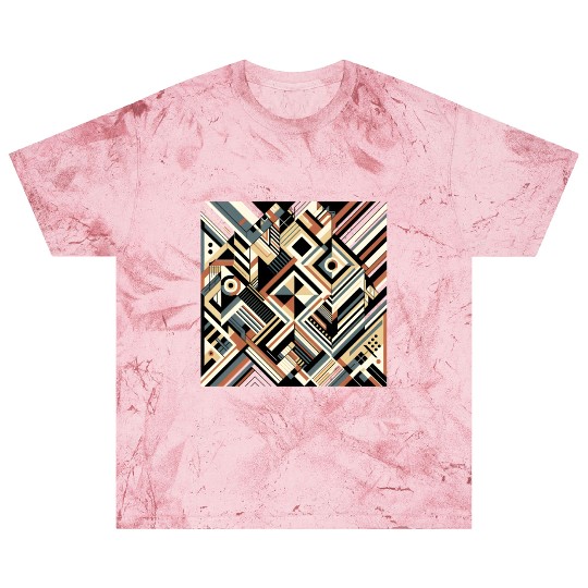 Earthy Geometric Pattern Blast T Shirts