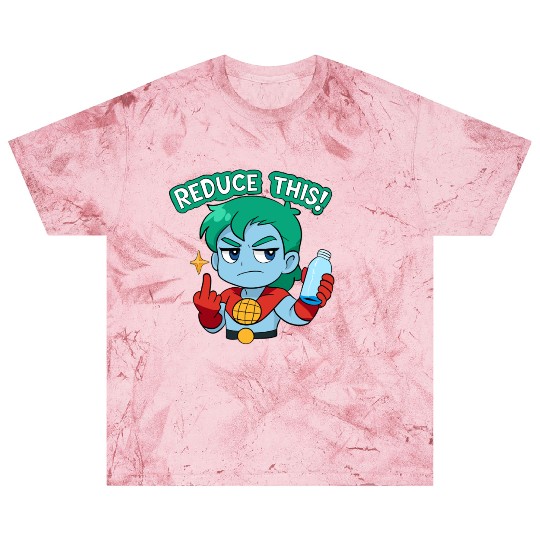Chibi Style Captain Planet Reduce This!Design Blast T Shirts