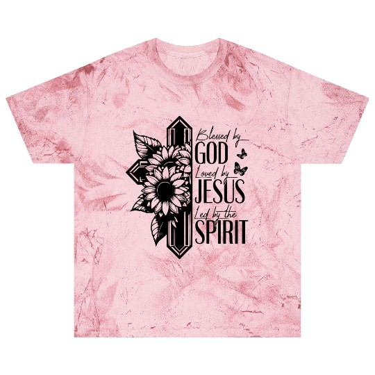 Blessed by God Loved by Jesus Blast T Shirts