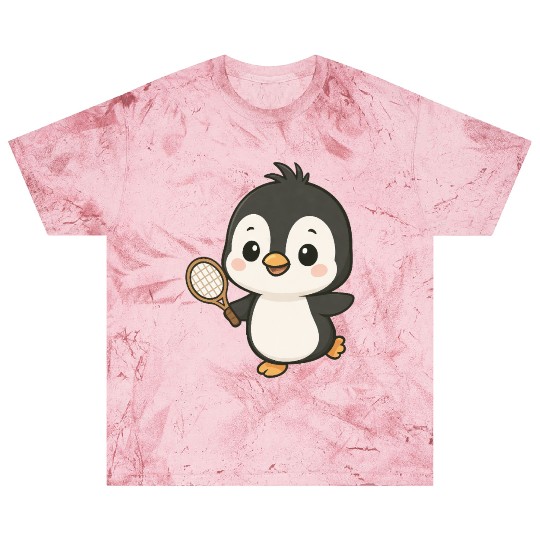 Cute penguin tennis player cartoon chibi sport Blast T Shirts