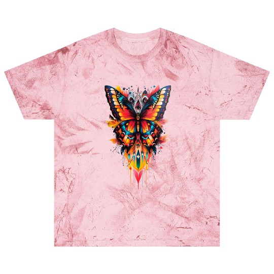 Fire Drip Butterfly – Psychedelic Tattoo Blast T Shirts
