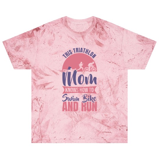 Swim Bike Run Mom Blast T Shirts