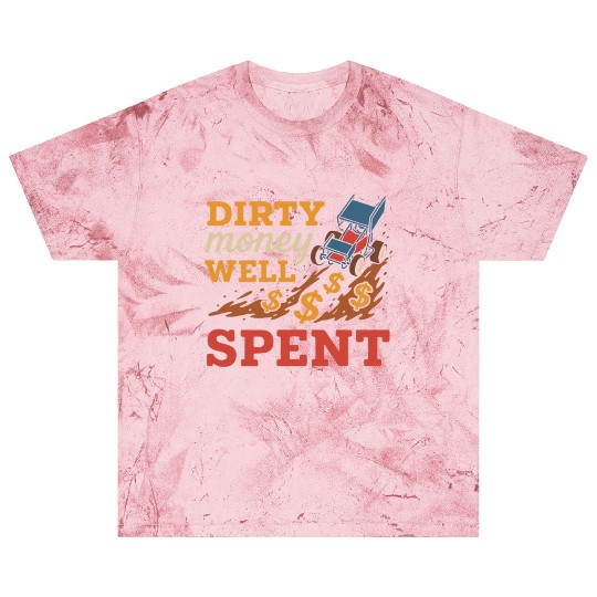 Sprint Car Racing Dirt Track Speed Oval Race Blast T Shirts