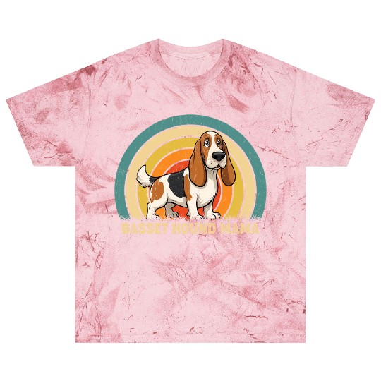 Basset Hound Mama Dog Design Blast T Shirts