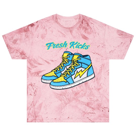 Fresh Kicks Lightning Bolt Sneakers Retro 80s Blast T Shirts