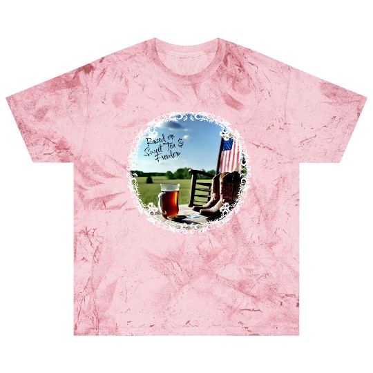 Raised On Sweet Tea & Freedom Blast T Shirts