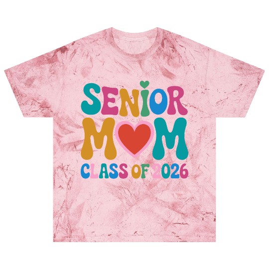Senior Mom Class of 2026 Celebration Design Blast T Shirts