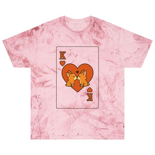 Du Du Corgi King of Hearts – Cute Poker Card Blast T Shirts
