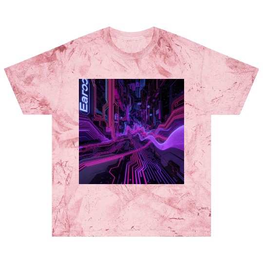 Cyberpunk Cityscape Blast T Shirts