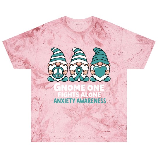 Anxiety Awareness Gnome One Fights Alone Wear Blast T Shirts