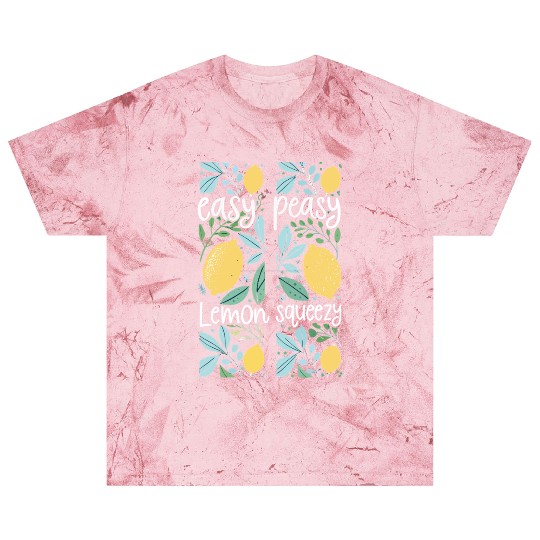 Easy Peasy Lemon Squeezy Cute Lemon Art Blast T Shirts