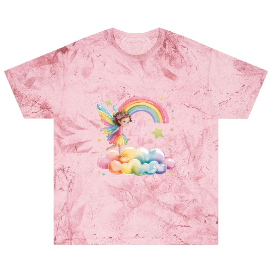 Magical Rainbow Fairy Elf 4th Birthday Girl Blast T Shirts