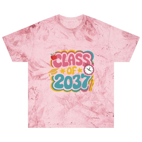 Class of 2037 Grow With Me, groovy back to school Blast T Shirts