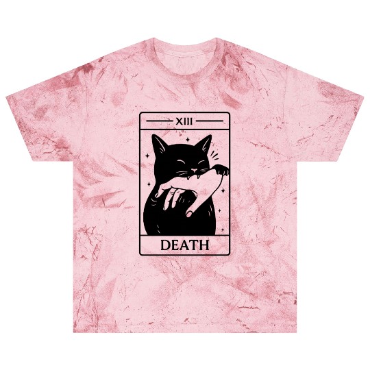 Death Tarot Cat, Funny Dark Humor, Occult Blast T Shirts