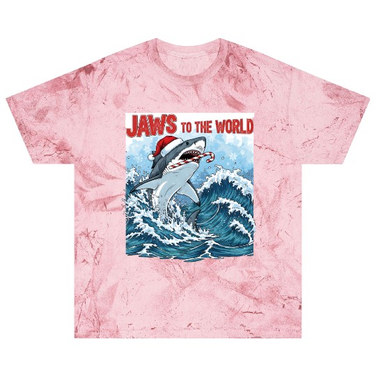 Jaws to the World – Christmastime Shark Attack Blast T Shirts