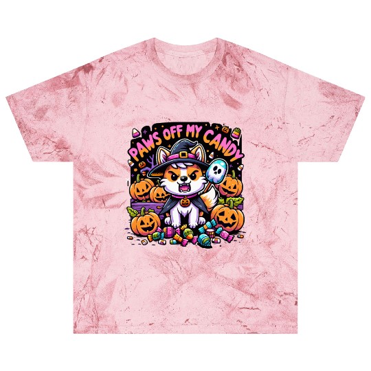 Halloween Welsh Corgi Witch Paws Off My Candy Blast T Shirts