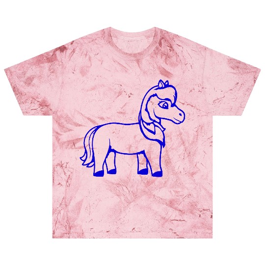 Horse Sweet Pony Foal Horse Girl Cute Comic Fun Blast T Shirts