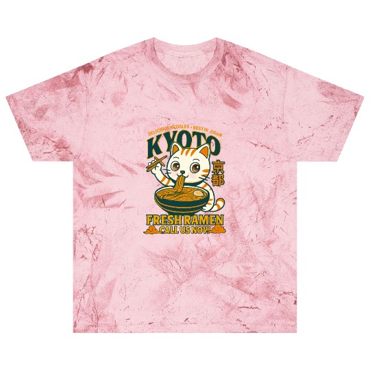 Kyoto Cat Ramen Delicious Drink Design Blast T Shirts