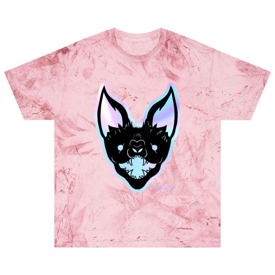 Neon Lit Fierce Bat Design Blast T Shirts
