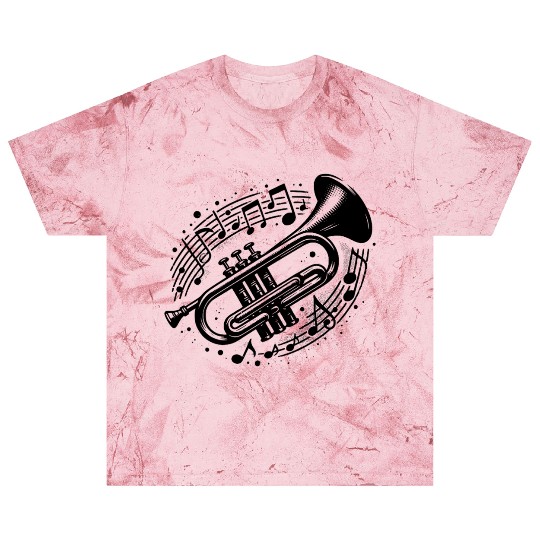 Trumpet Meets Musical Note Loud, Wild, Beautiful Blast T Shirts