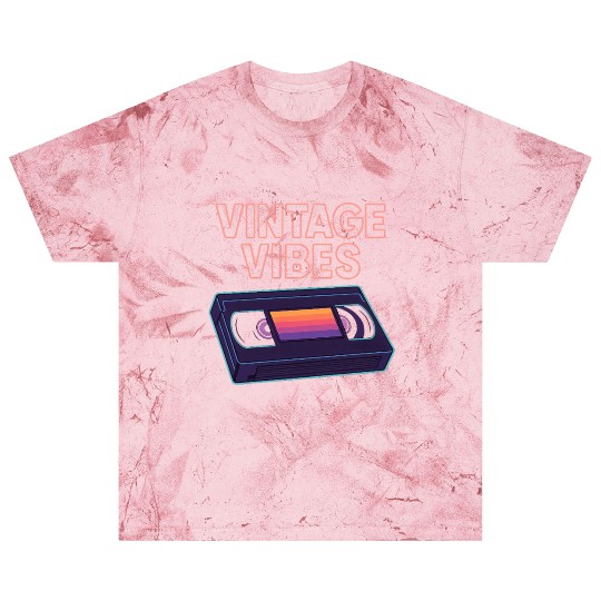 Vintage Cassette Tape Neon Design Blast T Shirts
