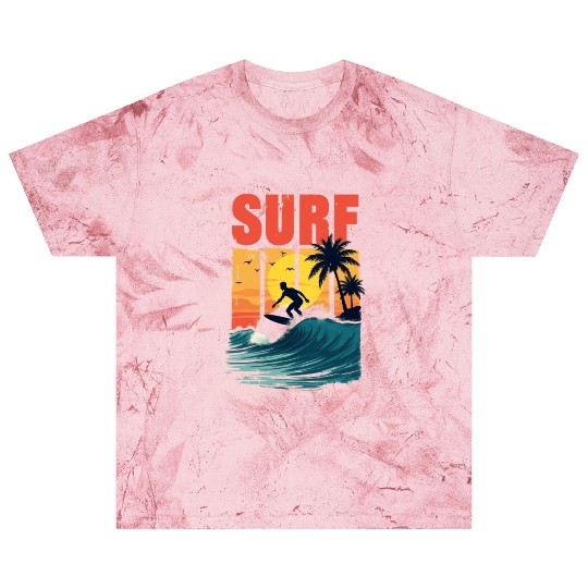 Sunset Surfing Adventure Blast T Shirts