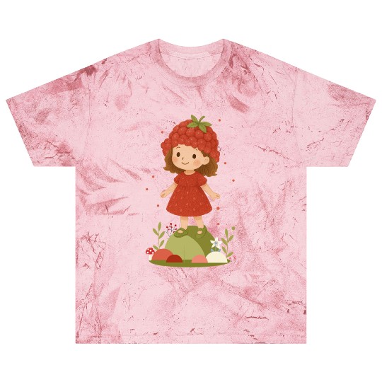 Cute Raspberry Girl Illustration Blast T Shirts
