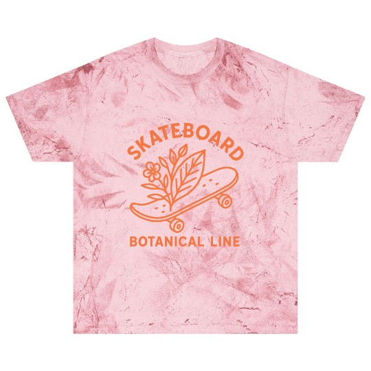 Botanical Skateboard Design for Nature Lovers Blast T Shirts