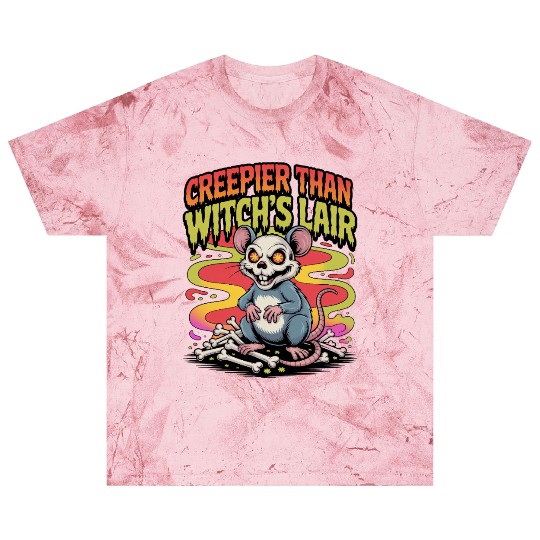 Creepy Mouse with Wicked Eyes Design Blast T Shirts