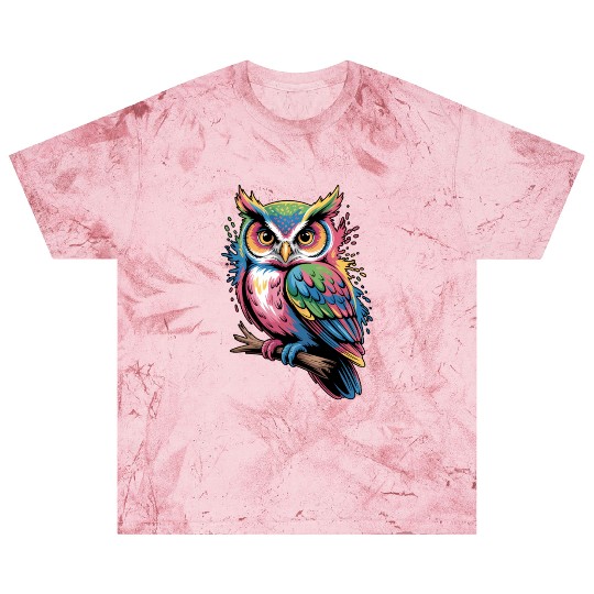 Colorful Owl With Colorful Details Blast T Shirts