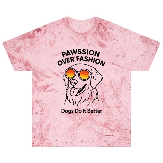 Pawssion Over Fashion Golden Retriever Blast T Shirts